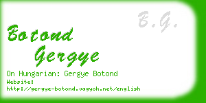 botond gergye business card